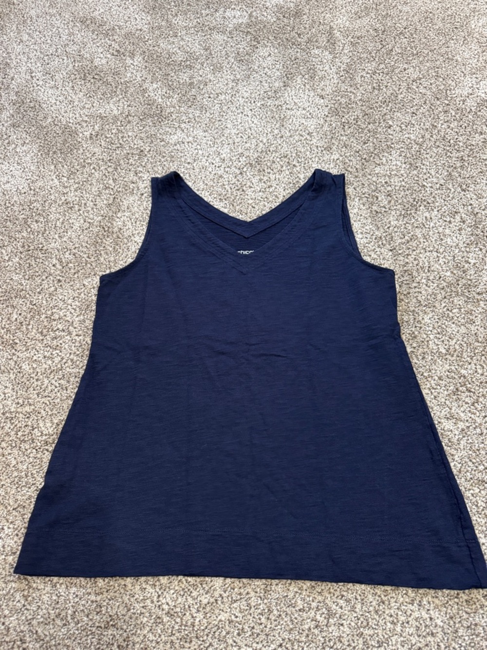Chico’s size 1 navy tank shirt